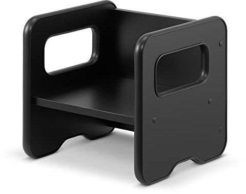 defiPad Sitzhocker für Kinder | Stylisch Wendehocker | Kindersessel ab 1 Jahr | Babystuhl Hocker Holz | Der Stuhl kann in einen Tisch verwandelt Werden | Montessori Kinderzimmer |