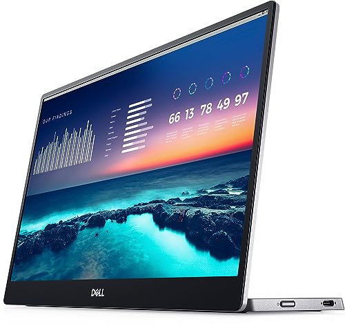 Dell P1424H 14 Zoll Full HD (1920x1080) Portabler Monitor, 60Hz, IPS, 6ms, 2x USB-C, 3 Jahre Garantie, Silber
