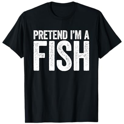 Pretend I'm A Fish Shirt Adult Kids Men Women Costume T-Shirt
