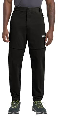 Jack Wolfskin Herren Hikeout Zip Away Pants M Wanderhose, Schwarz, 52 EU