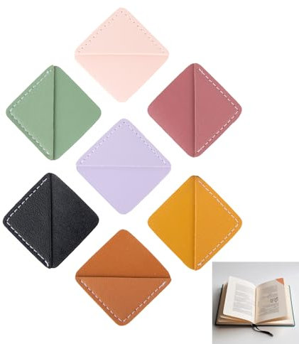 UFOVAOK 7 Stück Farbenprächtige Leder-Lesezeichen - Perfekt für Geschenke und als praktisches Book Accessories