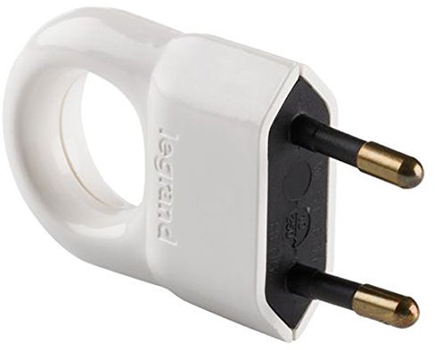 Legrand 050312 Enchufe Con Anillo Tirador, 2300 W, Blanco