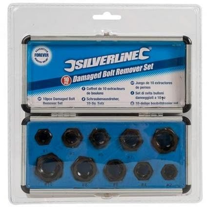 Silverline - 467893 - Coffret de 10 Extracteurs de Boulons