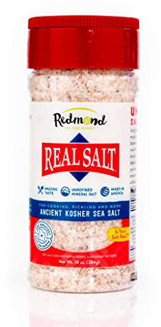 Redmond Real Sea Salt - Natural Unrefined Gluten Free Kosher, 10 Ounce Shaker