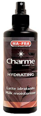 MAFRA, Charme Hydrating, Latte Idratante Anti-Invecchiamento per Interni in Pelle Auto, Formula con Elementi Emulsionanti di Origine Naturale e Agenti Idrantanti Nutrienti, Formato da 150ml