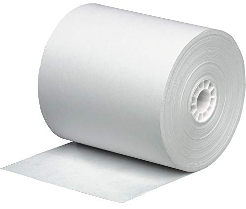PM Company Cash Register Paper Rolls, 3 Inch x 165 Feet, 50 Rolls per Carton (07788)