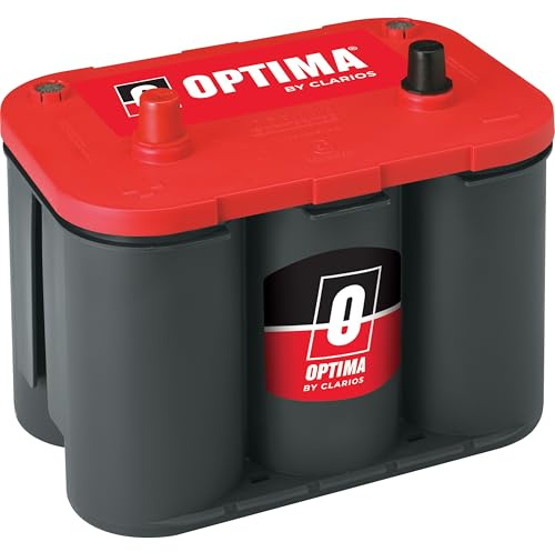 OPTIMA® Batteries High Performance 34 REDTOP® Sealed AGM Car, Truck, and SUV Starting Battery, 800 CCA, SAE Terminal, Maintenance Free, Versatile Mounting