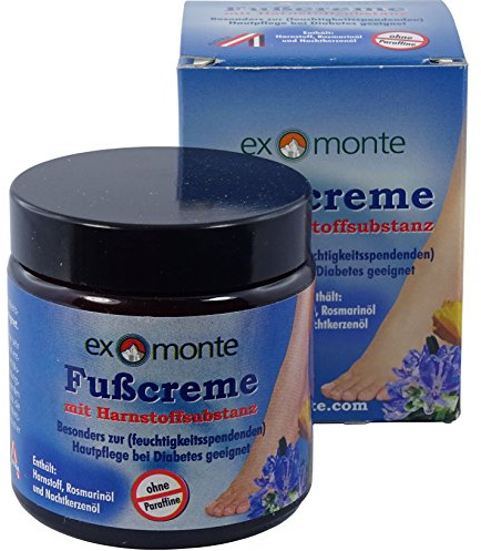 exmonte Fußcreme mit Harnstoffsubstanz, 1er Pack (1 x 0.1 l)