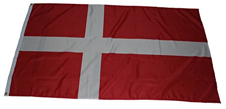 Flaggenking Dänemark Flagge/Fahne, mehrfarbig, 150 x 90 x 1 cm, 17008