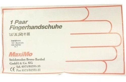 HANDSCHUHE Strick Baumwolle Gr. 7 Damen 2 St