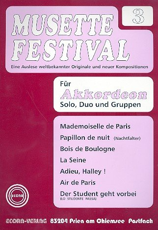 Musette Festival Band 3: für Akkordeon (mit 2. Stimme)