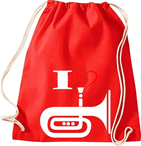 Shirtstown, Sac de gym Musique I Love Tuba, Rot