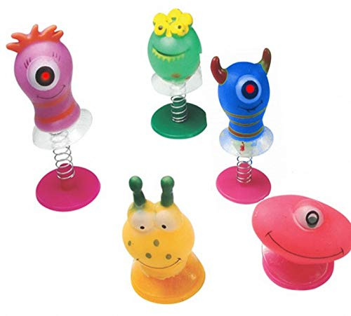 6 Assorted Jump Pop Up Monster Toys / Childrens Kids Party Bag Fillers Boys by Childrens Party Accessories