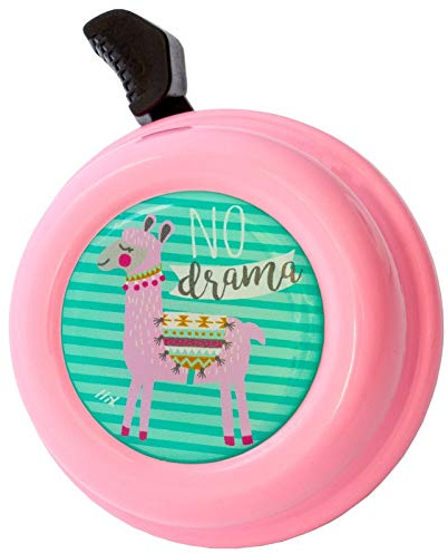 Liix Fahrradklingel Colour Bell No Drama Lama Tier Design Lamaklingel für Kinder und Erwachsene mit einfacher Montage