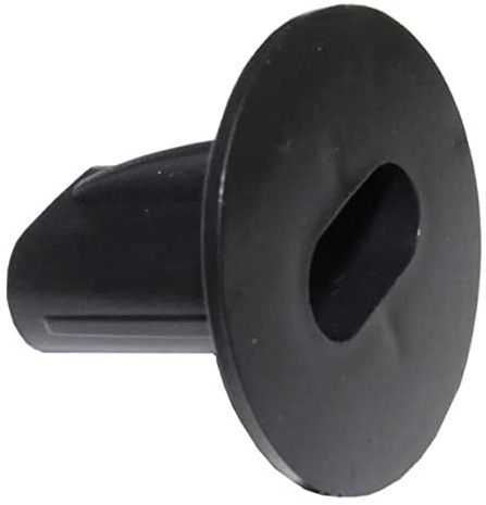 10 x Black Double Wall Entry Grommets by Auline® Tidy Solution for Feeding Twin Aerial / Satellite Cable