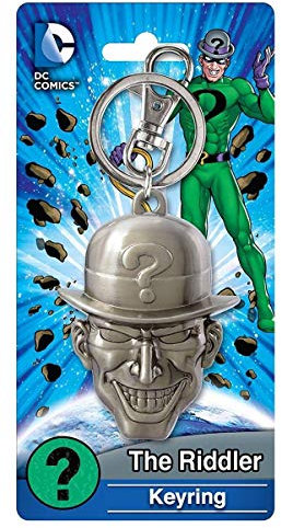 Marvel Riddler Head Pewter Key Ring Action Figure