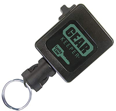 Lucky Line HIGH Force Gear Keeper, Industrial Strength Key Retractor with 42 Kevlar Cord, Clip-On, 1 per Pack (47301), Black, HIGH Force - Holds 15-28 Keys or 12 oz