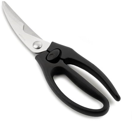 Arcos Series Ecopro - Cesoie per pollame - Lama in Acciaio Inox 240 mm - Manico in Polipropilene + Elastomero Colore Nero