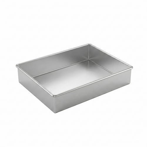 EUROTINS Rectangle Baking Tray Cake Tin 8 x 5.5” Birthday, Anniversary Wedding Oblong Pan Mould (20 x 14 cm)