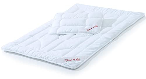 CelinaTex First Class Barntäcke 100 x 135 cm året runt-filtset med kudde 40 x 60 cm, barntäcke för barn