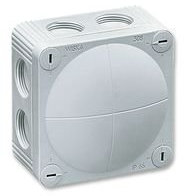 WISKA COMBI 308/5/W Enclosure, IP66, Junction Box, 51 mm, 85 mm, 85 mm, PP (Polypropylene), White (1 piece)