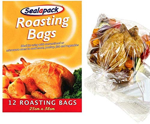 24 x Sealapack Fleischbratbeutel für Truthahn, Hähnchen, für in den Backofen, 25 x 38 cm