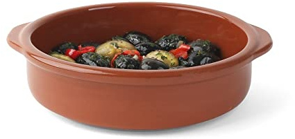 Holst Porzellan ME 118 Keramikschale 18 cm Mediterrano braun m. Laffe, 20 x 17.8 x 4.9 cm