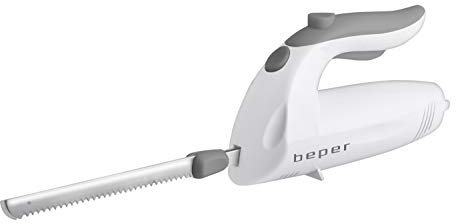 Beper 90.041 Elektrisches Messer, Weiß/Grau