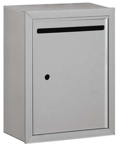 Salsbury Industries Letter Box, Standard, Surface, Aluminum