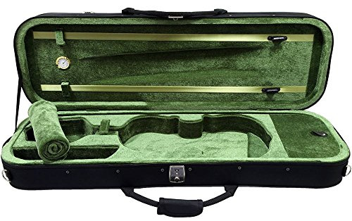 SKY 4/4 Full Size Professional Oblong Shape Lightweight Violin Hard Case with Hygrometer