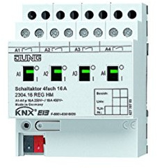 Jung 2304.16REGHM KNX Schaltaktor 4-Fach