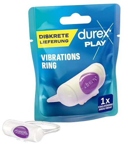 Durex Intense Vibrations Stimulationsring Angenehm weicher Penisvibratorring zur Stimulation im Intimbereich 1 Stück