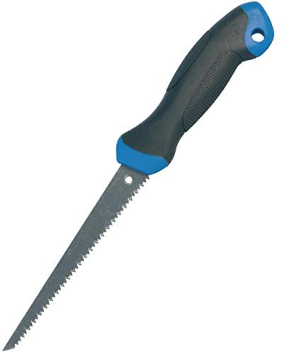 scie à guichet poignard - manche bi-matière - 152mm - bleu et noir - novipro tci-6027223