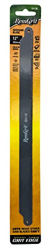 Disston E0406160 Remgrit Carbide Grit Hack Saw Blades, Medium Grit, 12 x 3/4 x .025-Inch