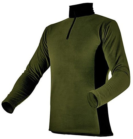 Pfanner Herren Fleece Shirt, Größe L, Farbe Oliv, Microfleece/100% Polyester