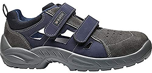Base Protection Central Scarpa Antinfortunistica, da Uomo e Donna, Grigio/Blu, Taglie 42