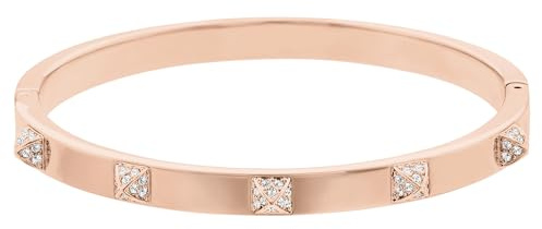 Swarovski Damen-Armreif Metalllegierung Glas weiß