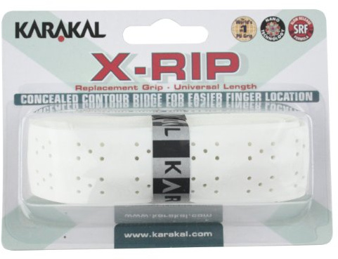 Karakal Griffband X-Rip für Tennis-, Badminton- und Squashschläger Weiß weiß