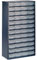 raaco Kleinteilemagazin C12-48 mit 48 Schubladen, Tragkraft 39.6 kg, 15 x 30.6 x 55.2 cm, geeignet für Wandmontage, Schraubenregal für Kleinteile für Werkstatt Ordnungssystem