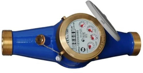 CMS Contador para Agua de Chorro múltiple con Rodillos protegidos 1 1/4, Multicolor