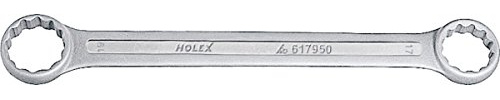 Holex Doppelendschlüssel gerade SW 27 x 32 mm Chrom-Vanadium-Stahl verchromt