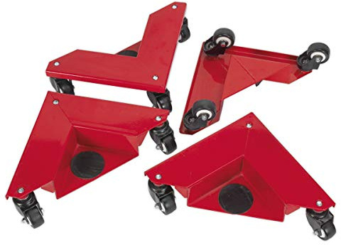 Sealey CM4 Eck-Rollen für Transporte, 150 kg Traglast, 4 Stück