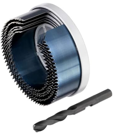 Stanley Accesorios Sta81025-Xj 5 Brocas de Campana de Acero al Carbono para Madera Diam 68 74 80 90 100 mm, profundidad 30 mm