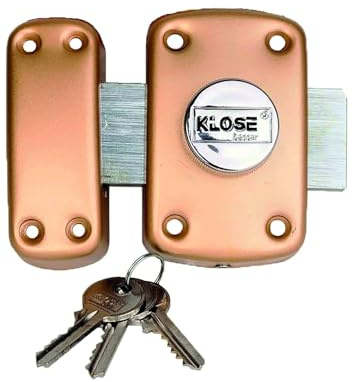 Verrou à Bouton KLOSE besser 3 clés 45 mm (trous 70x38 mm) - 45mm varié