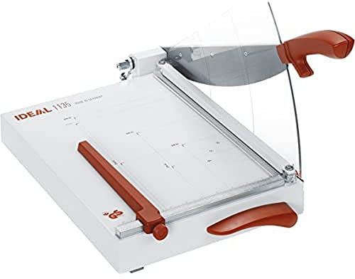 Ideal 1135 Schneidemaschine, Hebelschneider, Papierschneider bis DIN A4 (304 x 385 mm, Schnittlänge 350 mm, 25 Blatt Kapazität)