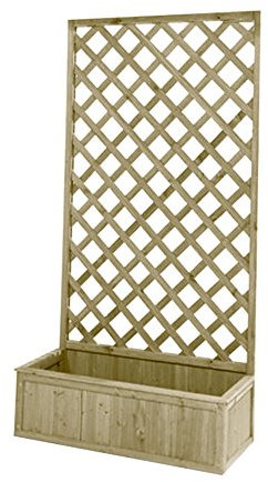 Global Trade IORIERA con GRIGLIA in Legno IMPREGNATO Dimensioni 180X30X75