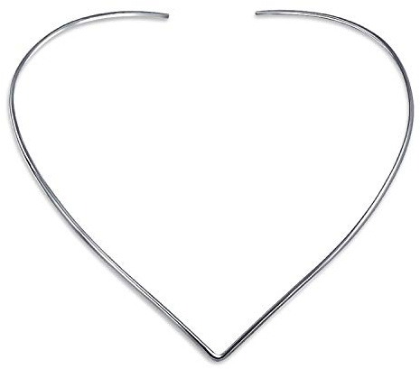 Bling Jewelry Einfache Einfache Schieberegler Halsreif V Form Kragen Aussage Halskette Für Frauen .925 Silber Sterling Fügen Sie Ihren Anhänger 2Mm