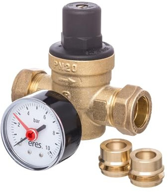 PRESSURE REDUCING VALVE WITH GAUGE 15 & 22MM ER-PRV1522