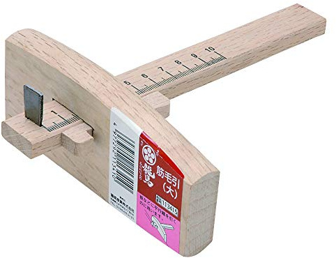 Japanese Simple Marking Gauge - 120mm - 100mm Scale / Kebiki