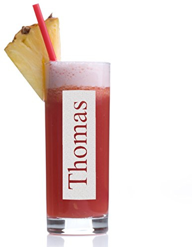 Longdrinkglas mit Gravur - Barglas personalisiert mit Namen - Geschenk-Idee zum Geburtstag - Cocktail-Glas 485 ml